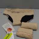 Battewa Leak Proof Underwear for Women Full Cover Incontinence Underwear Pee Proof Adult Briefs Washable Overnight 100ML (Medium, Beige3)