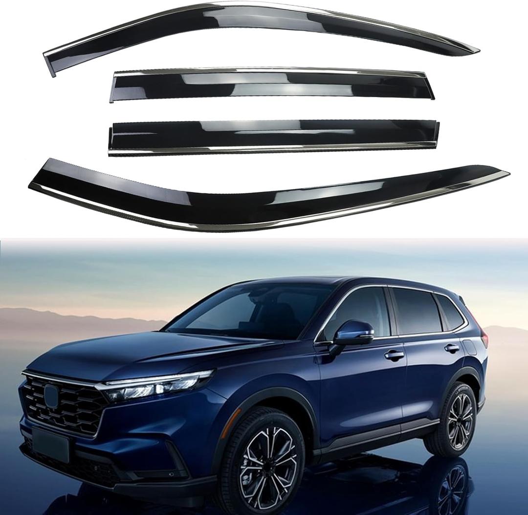 DOPPAPS Window Visors Compatible with Honda CRV 2023 2024 2025 Outside Mount Rain Guards Vent Deflectors 4PCS
