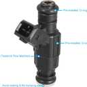 X AUTOHAUX 4 Pcs 0280156061 06A906031BA Car Fuel Injector Nozzle Replacement for Audi TT 1.8T 2001-2006 for VW Golf GTI 1.8T 01-06 for Beetle GLS 1.8 04-05