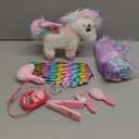 G.C Unicorns Gifts for Girls Toys 3 4 5 6 Year Old, Walking Talking Electronic Interactive Remote Control Plush Unicorn & Costume, Pretend Play Pet Care Toy Birthday Gift for Toddler Kid Girl Age 3+