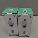 Light Bulb Security Camera 2 Packs, 5G&2.4GHz 2K Security Cameras Wireless Outdoor 360 PTZ Cameras for Home Security with Color Night Vision, 2 Way Talk, AI Human Detection, Screw in Light Socket (White)