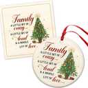 WRAPIX Christmas Ornament Gifts for Women Men - Ceramic Christmas Ornaments 2025 with Card for Tree Decorations - Family Birthday Stocking Stuffers Gifts for Mom Dad, Sister Brother, Grandma Grandpa