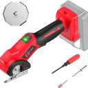 Cordless Electric Scissors Fit for Milwaukee 18v Battery 440RPM Rotary Cardboard Cutter For Fabric Carpet Plastic(Battery not included, Added replacement blade)