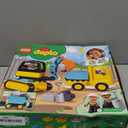 LEGO DUPLO Town Truck & Tracked Excavator Toddler Building Blocks - Learning & Education Construction Toys for Preschool - Birthday Gift for 2-3 Year Old Boys & Girls - 10931