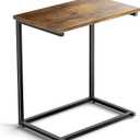 Pipishell C Shaped End Table 27 inches High, Side Table for Couch Slide Under, C Table Sofa Side End Table for Living Room