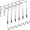 10Pcs Over The Door Hooks, Metal Door Hanger Z Hooks, Sturdy Over Door Hooks for Hanging Clothes, Towels, Coats and More