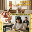 3 x Maitys 120 Pcs Thanksgiving Chickens Bookmarks Bulk Rooster Chickens Favors Gifts with Ribbon for Book Lovers Fall Inspirational Book Markers for Thanksgiving Reader Teachers Gifts