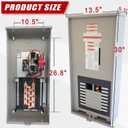 100 Amp Automatic Transfer Switch Replacement for Generac RXG16EZA3 for Indoor and Outdoor Use, 16-Circuit, NEMA 3R Aluminum Enclosure