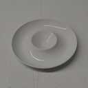 LAUCHUH Porcelain Chip and Dip Serving Set Divided Serving Trays Appetizers and Cheeses Serving Platter Compartment Dish for Thanksgiving, Christmas, Snack, Fruit, Veggies, Candy, 12-inch Set of 1