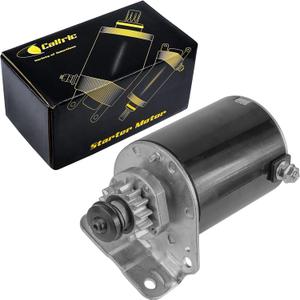 Caltric Starter Compatible With John Deere D100 D105 D110 D120 100 Series Tractor 17.5Hp 19Hp 21Hp / 14 Teeth Improved Steel Gear