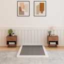 HAVONIZD 2 Inch Box Spring Twin, Heavy Duty Box Spring for Twin Bed, Easy Assembly, Metal Frame Mattress Foundation with Fabric Cover