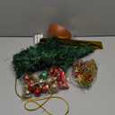 XmasExp 20in Mini Christmas Tree Artificial Small Christmas Tree with Lights,Star Treetop,Ornaments Balls,Bells and Pine Cones DIY Xmas Decorations Green