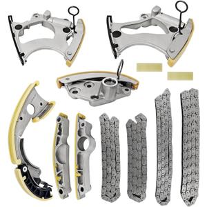 12PCS Engine Timing Chain Kit Compatible with Audi A6 A8 Quattro, S4, S5, Q5, Q7, SQ5, 2012-2016 3.0T V6-DOHC