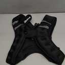 ZELUS Weighted Vest, 6lb/8lb/12lb/16lb/20lb/25lb/30lb Weight Vest with Reflective Stripe for Workout, Strength Training, Running, Fitness, Muscle Building, Weight Loss, Weightlifting (Black)