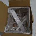ORLESS Over The Door/Wall Mount Ironing Board Hanger, Laundry Room Iron and Ironing Caddy Board Storage Holder Cream