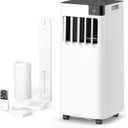 10000 BTU Portable Air Conditioner with Remote - 3-in-1 Cooling, Dehumidifier & Fan - 2-Speed Quiet AC Unit w/ 24H Timer & Easy Install Kit for Bedroom, Office, Room (400 Sq.Ft)