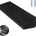 Nisorpa 4" Rise Rubber Curb Ramps Heavy Duty Driveway Curb Ramp 10 Ton Car Slope Ramp for Sidewalk Cars RV Trucks Shed Entryway Bike Pets Scooter Wheelchair 38x9.8x4inch