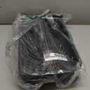 URPOWER 3-in-1 Elevated Dog Bowls - Mess Proof Double Deck 4 Height Adjustable Raised Stand with 2 Stainless Steel Food Bowls & Licking Plate for Small, Medium & Large Dogs (Black)