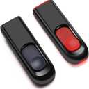 Maspen 64GB USB Flash Drive 2 Pack 64 GB USB Thumb Drive Memory Stick Jump Drives Pendrive for Storage (2 Colors, 64G)