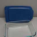 Pyrex Deep 9x13-Inch Glass Baking Dish with Lid, Deep Casserole Dish, Glass Food Container, Oven, Freezer and Microwave Safe, Clear Container