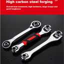 2 x AHERO 48 In 1 Wrench, Double-Headed Bi-Directional Rotating Wrench