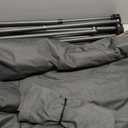 OUTDOOR LIVING SUNTIME Oversized Padded Moon Round Saucer Sofa Chair, Portable Folding Camping Chair, with Removable Footrest, Carry Bag - Orange