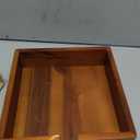 Acacia Lunch Napkin Holder 7.8 x 7.8 inches for Dining Table and Kitchen  Napkin Dispenser Made from Brown Acacia Wood  Premium Quality Feel for Dessert Beverage Party Dinner Luncheon Bar Table