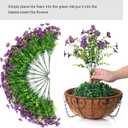 HyeFlora Artificial Fake Hanging Plants Flowers with Basket Outdoor Decor Faux Silk Daisy Flower Arrangements in Pot Planter for Porch Home Indoor Patio Garden Yard Decoration
