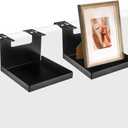 Office Small Cubicle Shelf Storage Organizer Floating Corner Rack Hanging Mini Shelf Adjustable Home Office Essentials for Small Planter Statue Decor Photo Frame 2 Pack