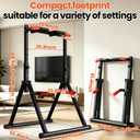 DOBESTS Power Tower Pull Up Bar Free Standing, Foldable Pull Up Station
