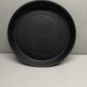 The HC Companies Round Prima Flower Pot Saucers - Plastic Plant Saucer for Outdoors & Indoors - Traditional Plant Pot Trays for Water Drainage -Durable Plant Tray (17.5-inch Black, Pack of 1)