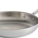Tramontina Signature Tri-Ply Clad Stainless Steel 10-Inch Frying Pan, Induction-Ready Skillet, Dishwasher-Safe, NSF-Certified, Made in Brazil