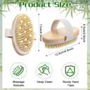 12 Pcs Dry Brushing Body Brush Exfoliating Brush with Massage Nodule Dry Skin Body Scrubber for Shower Bath Back Circulation Improvement Dead Skin Remove Beauty Exfoliator