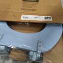Mayfair Padded Toilet Seat, Cushioned Soft Vinyl over Wood Core Seat, Secure Hinges, Easy Clean, Made in USA, Round, Sky Blue