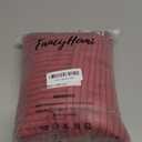 Fancy Homi 2 Packs Burgundy Euro Decorative Throw Pillow Covers 26x26 Inch for Living Room Bed, Rustic Farmhouse Boho Home Decor, Soft Corss Corduroy Patchwork Textured Square Cushion Case 66x66 cm