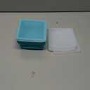 Silicone Freezer Molds for Soup Cube - 2-Cup Freezer Storage Container Tray with Lid,4 Pack Stackable Ice Cube Trays for Portion Control,Food Storage Meal Prep,Oven & Dishwasher Safe (Lake blue)