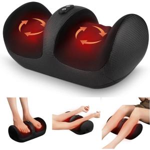 Nekteck Foot Massager with Heat & Foot Roller, Shiatsu Calf Leg Massager for Circulation and Neuropathy Pain Relief for Feet Care Home Office Gadgets Relaxing Massage Tools Gifts for Women Men Mom Dad (FM12)