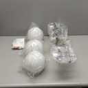 Bathroom Light Fixtures over Mirror, 3-Light Brushed Nickel Vanity Lights for Bathroom, Mid-Century Modern Vanity Light with Milky White Globe Glass Shades, 22.4 Inch Sconces Wall Lighting for Bath