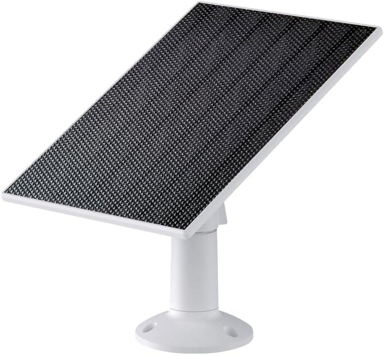 Solar Panel - Compatible with Wyze Cam Outdoor v1/v2 and Battery Cam Pro, Continuous Power with 2.5W 5V Charging