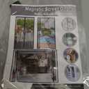 Magnetic Screen Door Mesh, Fit Door 32 x 96 inch, Black | for Patio, Sliding Door, Keeps Bugs Out, Fresh Air Flow, Self Closing