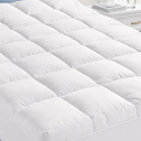 Fracho Cotton Mattress Topper, Extra Thick Pillow Top Mattress Pad, Split King