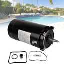 UST1152 Swimming Pool Pump Motor and Seal Kit 1.5 HP Compatible with Hayward Super SP2610X15, Super II, Max Flow, Jacuzzi Magnum Pumps, ST1152 1-1/2 HP C-Face Pool Motor
