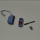 ESR for AirPods 4 Case, Compatible with AirPods 4th Generation Case (2024) (USB-C), Compatible with MagSafe, Drop Protection Cover with Lanyard, Magnetic Lid Lock, Orbit Hybrid Case, Dark Blue