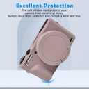5 x Easy Hood Camera Case for Canon Powershot G7 X Mark III Digital Camera, Silicone Soft Camera Case with Button Marker Removable Lens Cover G7X Protective Body Skin - Tiffany Pink