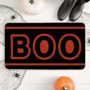 Artoid Mode Boo Halloween Doormat, Low-Profile Switch Rug Door Home Decor Mat Floor Mat for Indoor Outdoor 17x29 Inch