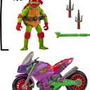 Tales of Teenage Mutant Ninja Turtles: Purple Dragon Battle Cycle with Exclusive Raphael Figure by Playmates Toys, Taille unique