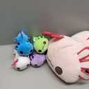 KMUYSL Axolotl Plush Toys for Ages 0 1 2 3 4 5 6 7 8+ Year Old Boys Girls- Axolotl Mommy Stuffed Animal with 4 Baby Axolotls in Her Tummy, Christmas Birthday Gifts for Baby, Toddler, Kids