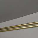 Umbra Cappa Curtain Rod, Includes 2 Matching Finials, Brackets & Hardware, 66 to 120-Inches, Gold
