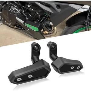 for NINJA500 Z500 SE Ninja 500 z500 se 2024 2025 2026 Accessories Engine Anti-Fall Protection Cover Motorcycle Body Anti-Fall Block Side Cover Protection Frame Slider Impact Engine Drop pad (Black)