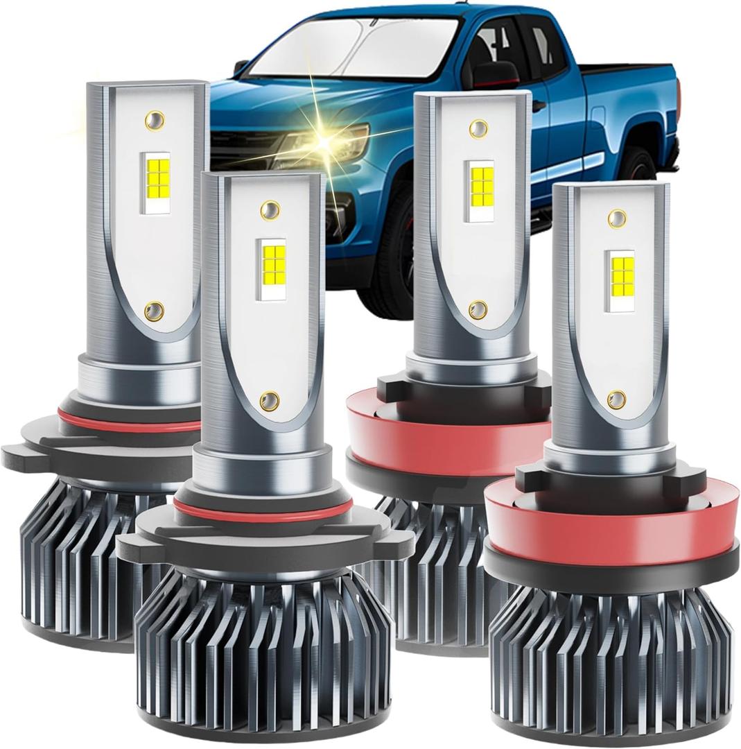 Colorado Dedicated Accessory,Fit for 2015 2016 2017 2018 2019 2020 Colorado,6000 K Dedicated 05 H 11 L,Plug and Play,No Errors,Pack of 4